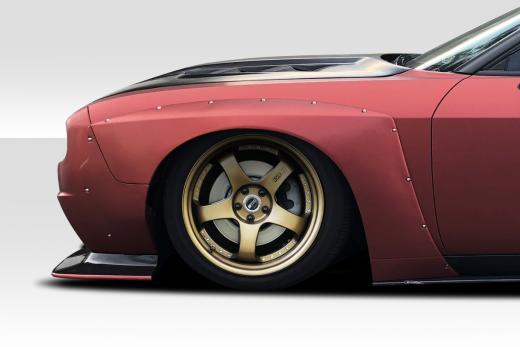 Duraflex Circuit Front Fender Overlays 08-23 Dodge Challenger